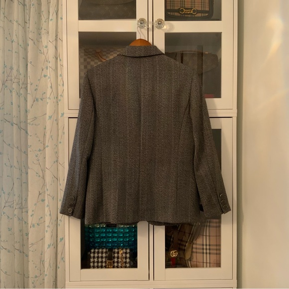 Proportion Pettite Conrad C Wool Blend Blazer Jacket Grey Size 6 - Picture 3 of 7